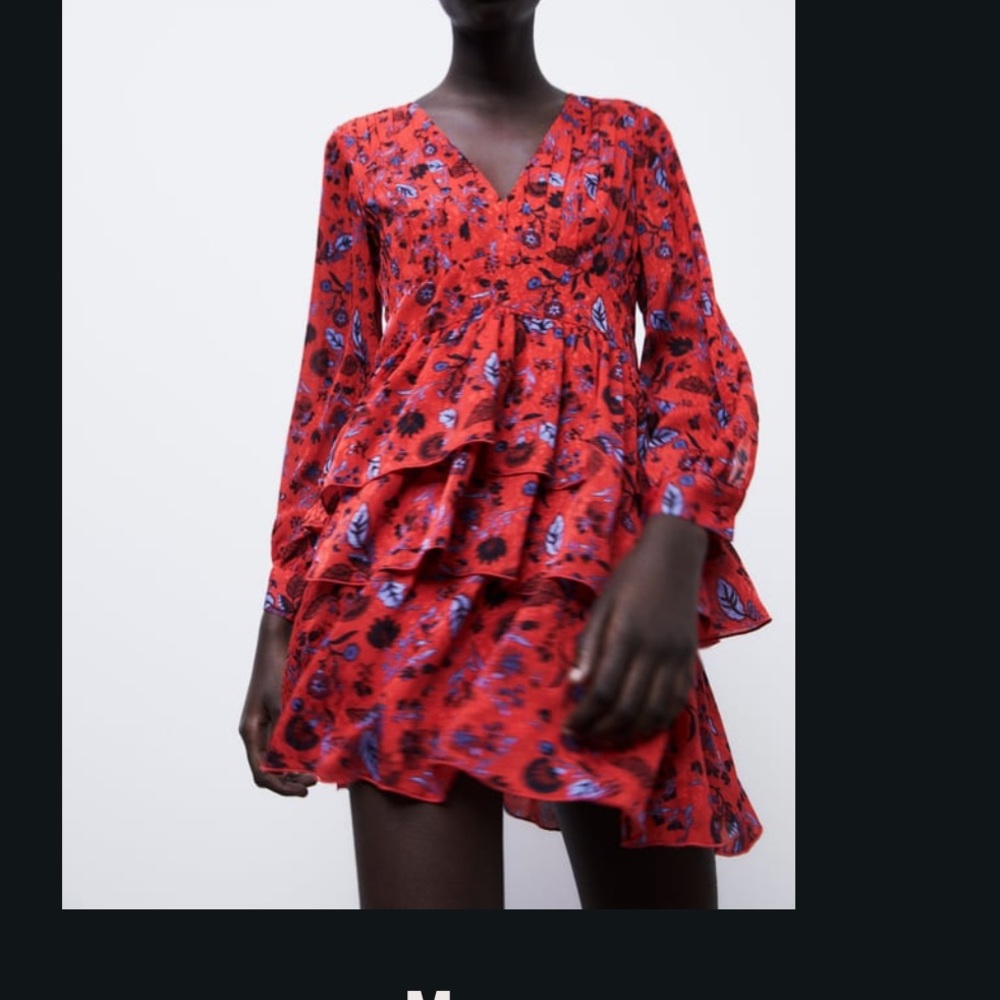 Zara floral dress size medium